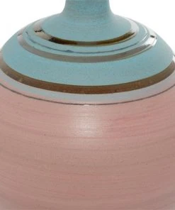 Grayson Lane Contemporary Vase - Pink Ceramic - 15-in X 9-in x 9-in -GRAYSON LANE shop 330858559 AlternateImage3 l