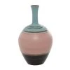 Grayson Lane Contemporary Vase - Pink Ceramic - 15-in X 9-in x 9-in