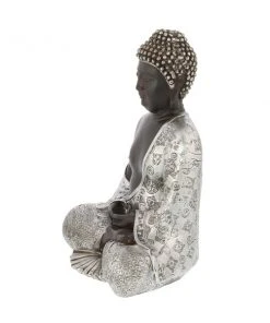 Grayson Lane Bohemian - Silver Poly Stone Buddha Sculpture - 11-in X 9-in -GRAYSON LANE shop 330858560 AlternateImage4 l