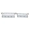 Grayson Lane Set of 2 22-in , 19-in Farmhouse Tray- Blue - Metal