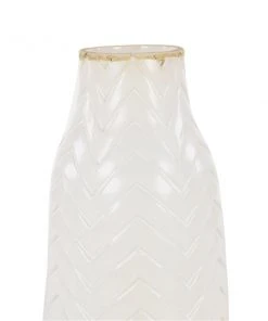 Grayson Lane Set of 2 7-in x 12-in Contemporary Vase - White Porcelain -GRAYSON LANE shop 330858563 AlternateImage2 l