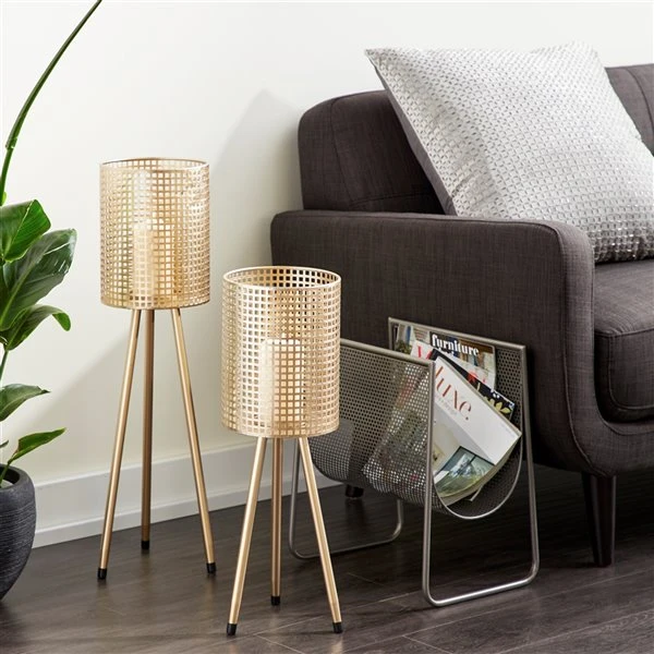 330858564_AlternateImage1_l.jpg Grayson Lane 2-Candle Metal Lantern Holder - 30-in, 24-in -GRAYSON LANE shop 330858564 AlternateImage1 l