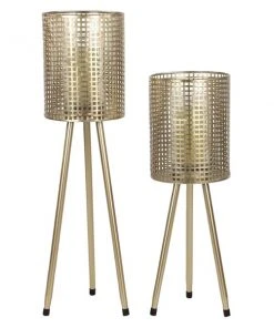 Grayson Lane 2-Candle Metal Lantern Holder - 30-in, 24-in