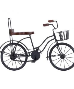 Grayson Lane Vintage Sculpture - Black Metal Bicycle - 12-in X 19-in