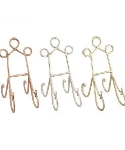 Grayson Lane Set of 3 4-in x 9-in- Multi Coloured Traditional Easel - Metal