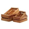 Grayson Lane Set of 4 13-in , 16-in , 19-in , 22-in Farmhouse Storage Basket - Brown Mahogany