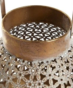 Grayson Lane 1-Candle Metal Lantern Holder - 16-in x 13-in -GRAYSON LANE shop 330858587 AlternateImage3 l