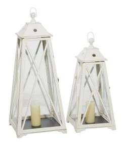 Grayson Lane 2-Candle Metal Lantern Holder - 36-in, 29-in