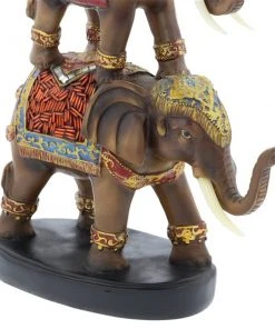 Grayson Lane Elephant Eclectic Sculpture - Brown Poly Stone - 18-in X 9-in -GRAYSON LANE shop 330858598 AlternateImage2 l