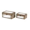 Grayson Lane Set of 2 12-in , 9-in Brown Natural Box Wood