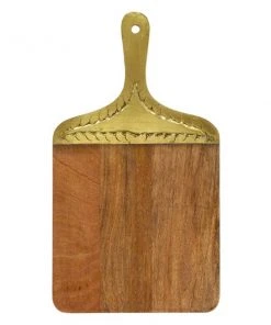 Grayson Lane 18-in x 10-in Natural Brown Wood Cutting Board