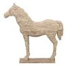 Grayson Lane Horse Vintage Sculpture - Beige Poly Stone - 19-in X 12-in