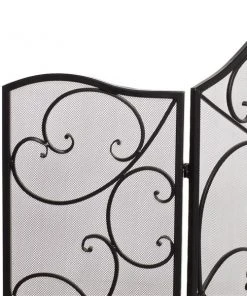 Grayson Lane Traditional Fireplace Screen - Black Metal - 36-in x 49-in 7 Grayson Lane Traditional Fireplace Screen - Black Metal - 36-in x 49-in -GRAYSON LANE shop 330858628 AlternateImage2 l