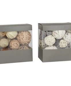 Grayson Lane Natural Decorative Orbs Natural - Brown Wood - 8-in X 7-in