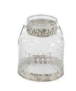 Grayson Lane 2 Candle Clear Glass Lantern Farmhouse Candle Holder - Set of 2 -GRAYSON LANE shop 330858645 AlternateImage5 l