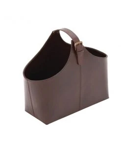 Grayson Lane 14-in x 16-in x 8-in Rustic Magazine Rack Holder - Brown Leather 9 Grayson Lane 14-in x 16-in x 8-in Rustic Magazine Rack Holder - Brown Leather -GRAYSON LANE shop 330858649 AlternateImage4 l