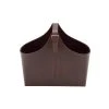 Grayson Lane 14-in x 16-in x 8-in Rustic Magazine Rack Holder - Brown Leather