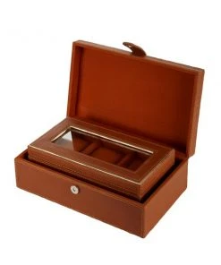 Grayson Lane Box Brown Leather - Set of 2 -GRAYSON LANE shop 330858655 AlternateImage5 l