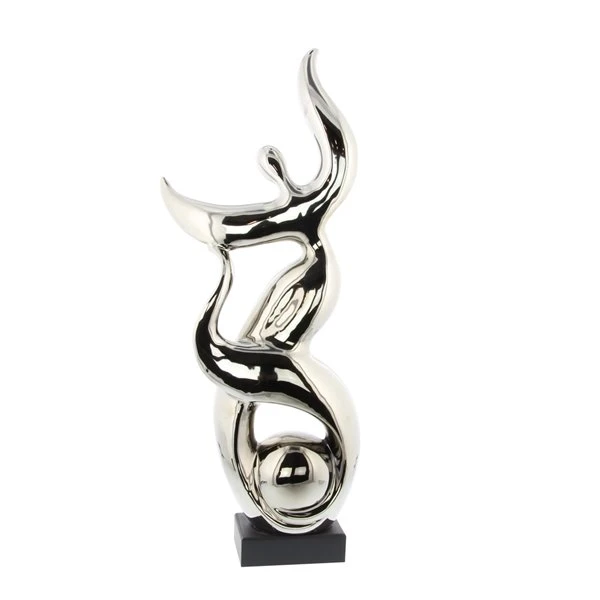 330858656_AlternateImage3_l.jpg Grayson Lane 25-in x 10-in Modern Sculpture Silver Ceramic Abstract -GRAYSON LANE shop 330858656 AlternateImage3 l