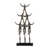 Grayson Lane 20-in x 9-in Contemporary Sculpture Bronze Polystone