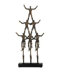 Grayson Lane 20-in x 9-in Contemporary Sculpture Bronze Polystone
