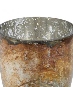 Grayson Lane 1 Candle Gold Glass Pillar Rustic Candle Holder -GRAYSON LANE shop 330858675 AlternateImage4 l