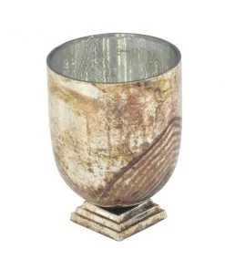 Grayson Lane 1 Candle Gold Glass Pillar Rustic Candle Holder -GRAYSON LANE shop 330858675 AlternateImage5 l