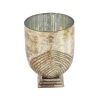 Grayson Lane 1 Candle Gold Glass Pillar Rustic Candle Holder