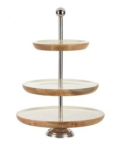 Grayson Lane 14-in x 20-in Contemporary Tray Brown Wood