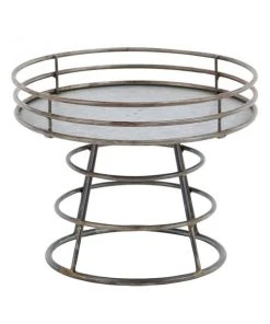 Grayson Lane 10-in x 12-in Farmhouse Tray Stand Grey Iron