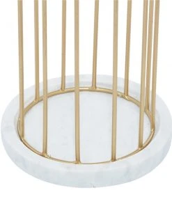 Grayson Lane 2 Candle Gold Stone Pillar Contemporary Candle Holder - Set of 2 -GRAYSON LANE shop 330858691 AlternateImage3 l