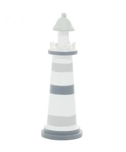Grayson Lane 13-in x 4-in Coastal Sculpture Grey Wood Lighthouse -GRAYSON LANE shop 330858695 AlternateImage5 l