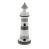 Grayson Lane 13-in x 4-in Coastal Sculpture Grey Wood Lighthouse