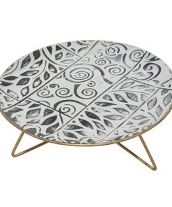 Grayson Lane 11-in x 12-in White Metal Farmhouse Cake Stand - Set of 3 -GRAYSON LANE shop 330858705 AlternateImage2 l