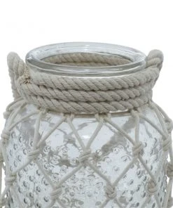 Grayson Lane 1 Candle Clear Glass Lantern Coastal Candle Holder -GRAYSON LANE shop 330858706 AlternateImage4 l