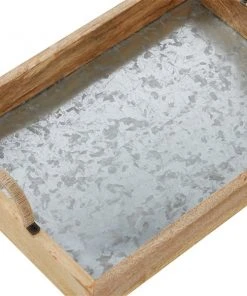 Grayson Lane Contemporary Tray Brown Mango Wood - Set of 3 -GRAYSON LANE shop 330858708 AlternateImage3 l