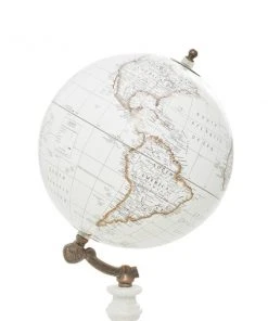 Grayson Lane 14-in x 8-in Modern Globe White Marble and Metal -GRAYSON LANE shop 330858709 AlternateImage3 l