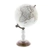 Grayson Lane 14-in x 8-in Modern Globe White Marble and Metal