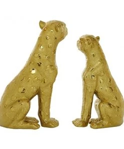 Grayson Lane Gold Glam Leopard Sculpture Porcelain - Set of 2 -GRAYSON LANE shop 330858711 AlternateImage5 l