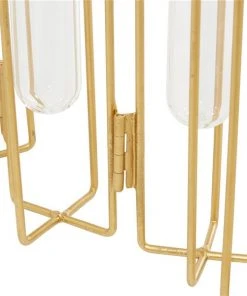 Grayson Lane 12-in x 10-in Contemporary Vase Gold Metal -GRAYSON LANE shop 330858717 AlternateImage2 l