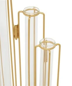 Grayson Lane 12-in x 10-in Contemporary Vase Gold Metal -GRAYSON LANE shop 330858717 AlternateImage3 l