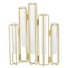Grayson Lane 12-in x 10-in Contemporary Vase Gold Metal