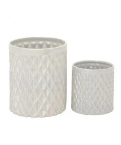 Grayson Lane Modern Decorative Jar Cream stoneware - Set of 2 9 Grayson Lane Modern Decorative Jar Cream stoneware - Set of 2 -GRAYSON LANE shop 330858720 AlternateImage4 l