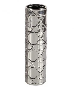 Grayson Lane 12-in x 3-in Glam Silver Ceramic Vase - Set of 3 7 Grayson Lane 12-in x 3-in Glam Silver Ceramic Vase - Set of 3 -GRAYSON LANE shop 330858742 AlternateImage5 l