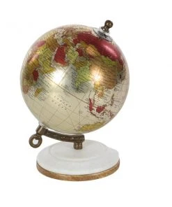 Grayson Lane 7-in x 5-in Modern Globe White Resin