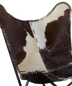 Grayson Lane Rustic Dark Brown and Cream Butterfly Chair -GRAYSON LANE shop 330858754 AlternateImage4 l