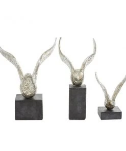 Grayson Lane Contemporary Sculpture Silver Polystone - Set of 3 -GRAYSON LANE shop 330858755 AlternateImage3 l