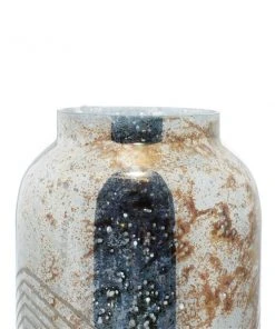 Grayson Lane 1 Candle Glass Copper Lantern Rustic Candle Holder -GRAYSON LANE shop 330858757 AlternateImage3 l