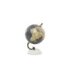 Grayson Lane 7-in x 5-in Modern Globe - Black Marble and Metal