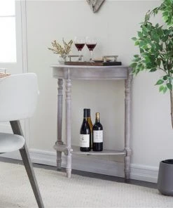 Grayson Lane 32-in x 32-in Wood Rustic Console Table - Light Brown -GRAYSON LANE shop 330858773 AlternateImage2 l